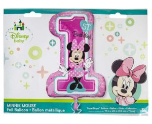 Balon foliowy Minnie Mouse 1st Birthday 92cm