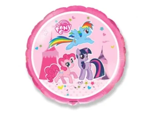Balon foliowy My little Pony okrągły 48 cm różowy