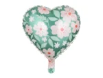 Balon foliowy Serce w kwiaty 45 cm