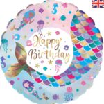 Balon foliowy Shimmering Mermaid Birthday 45 cm