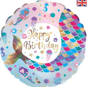 Balon foliowy Shimmering Mermaid Birthday 45 cm
