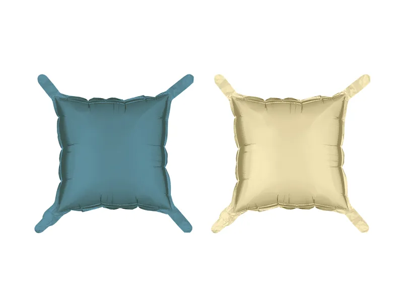 Balon foliowy kurtyna dwustronna Kwadrat beżowo-granatowy 35 x 35cm