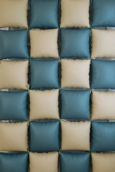 Balon foliowy kurtyna dwustronna Kwadrat beżowo-granatowy, 35 x 35 cm