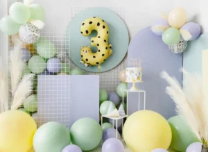 Balon okrągły 1 m Pastel Cream