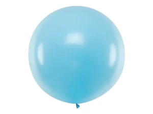 Balon okrągły 1m Pastel Light Blue
