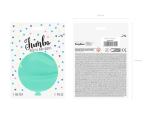 Balon okrągły 1 m Pastel Light Mint