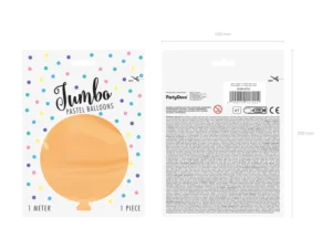 Balon okrągły 1 m Pastel Light Peach