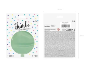 Balon okrągły 1 m Pastel Pistachio