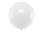Balon okrągły 1m Pastel White