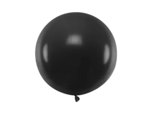 Balon okrągły 60 cm Pastel Black