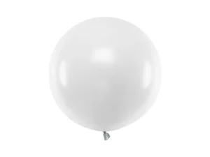 Balon okrągły 60 cm Pastel Pure White