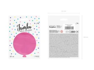 Balon okrągły 60 cm Pastel Fuchsia