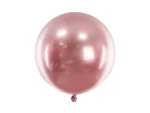 Balon okrągły Glossy 60 cm różowe złoto