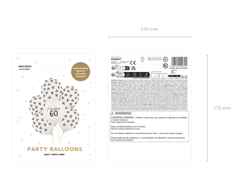 Balony 30 cm, 60, Pastel Off-white