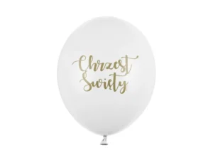 Balony 30 cm Chrzest Święty Pastel Pure White