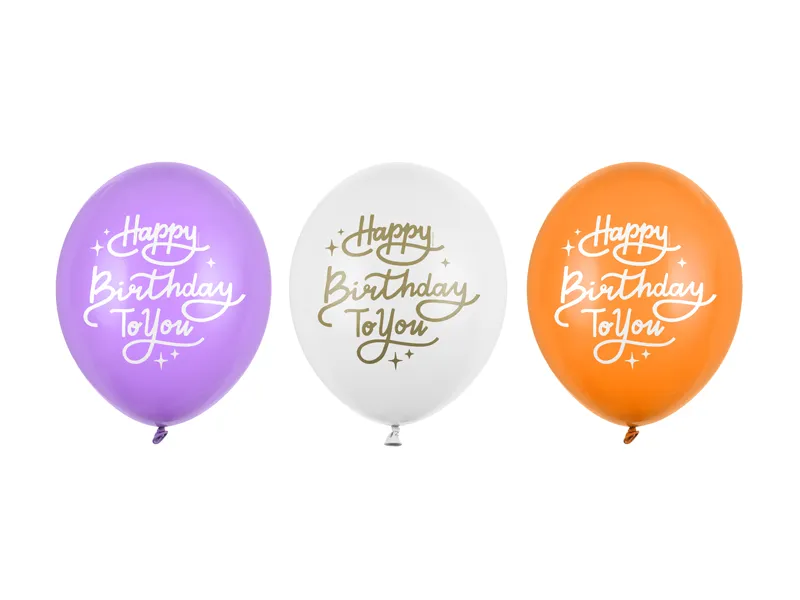 Balony 30 cm Happy Birthday To You mix