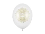 Balony 30 cm IHS Metallic Pure White