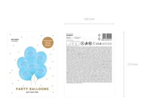 Balony 30cm Bucik Pastel Baby Blue