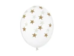 Balony 30 cm Gwiazdki Crystal Clear