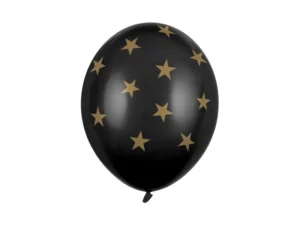 Balony 30 cm Gwiazdki Pastel Black