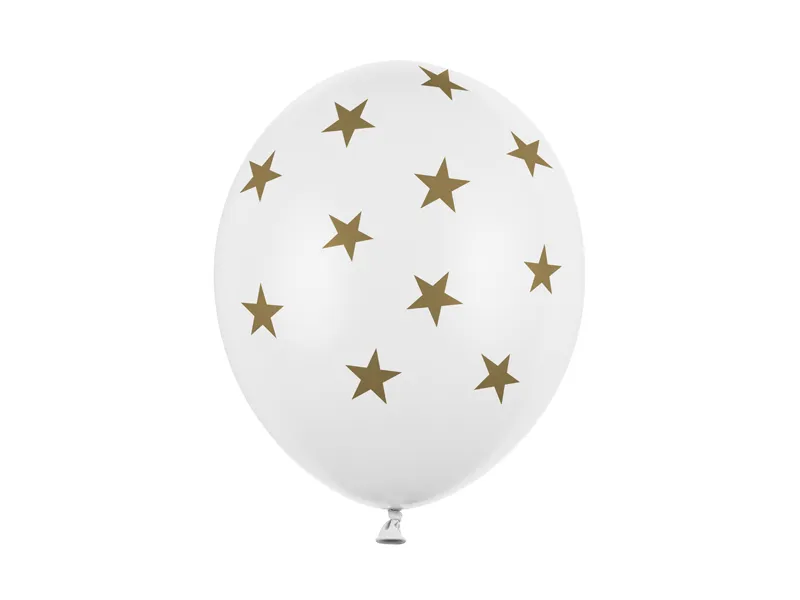 Balony 30 cm Gwiazdki Pastel Pure White