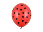 Balony 30 cm Kropki Pastel Poppy Red