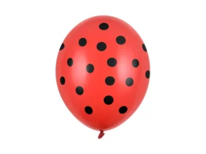 Balony 30 cm Kropki Pastel Poppy Red