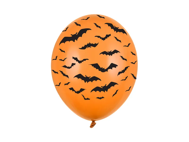 Balony 30 cm Nietoperze Pastel Mandarin Orange