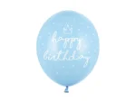 Balony 30 cm happy birthday P. Baby Blue