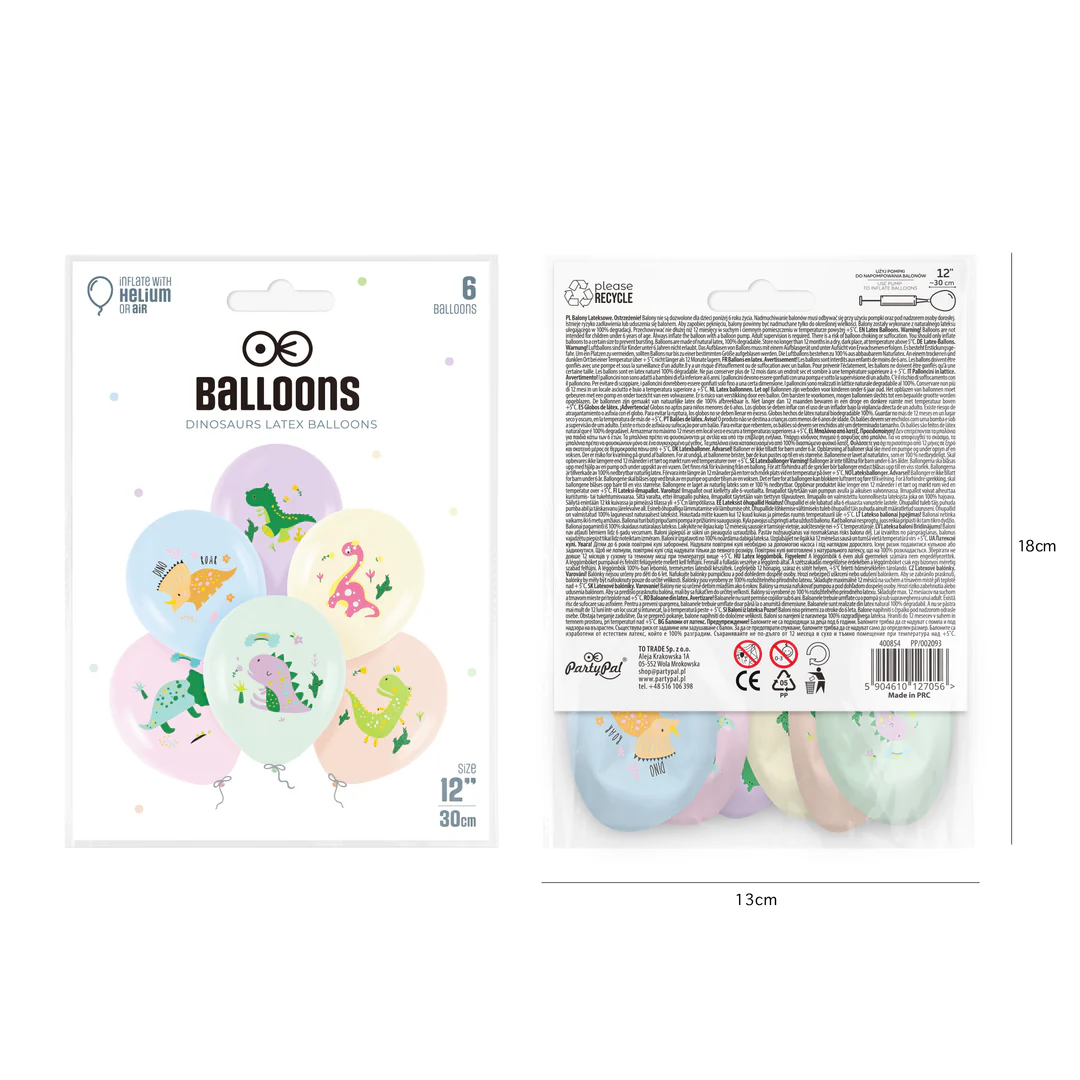 Balony Dinozaury 30cm
