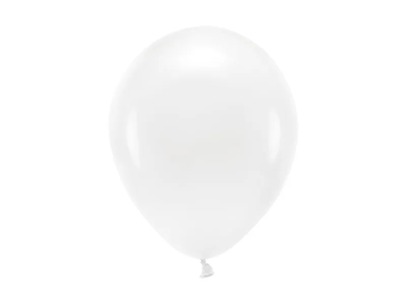 Balony Eco pastelowe białe