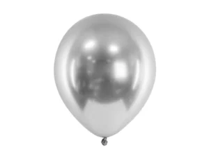 Balony Glossy srebrne mix