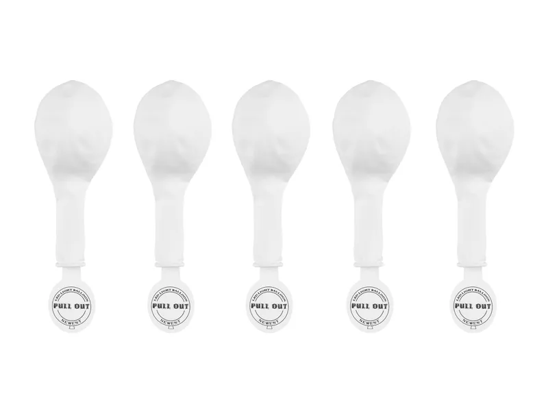 Balony LED 30 cm, biały