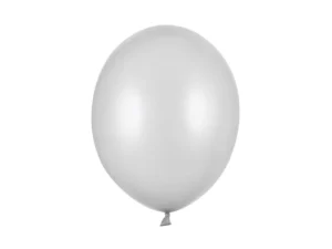 Balony Strong, Metallic Silver Snow