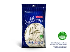 Balony Strong, Metallic Pure White