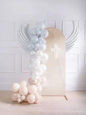 Balony foliowe do girland Skrzydła 104 x 60cm białe