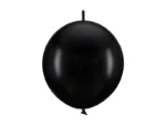 Balony z łącznikiem 28cm Pastel Black