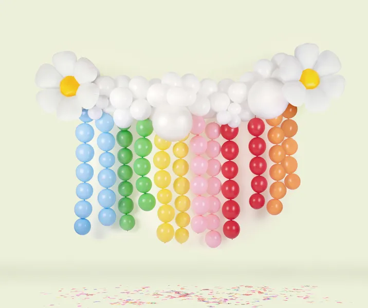 Balony z łącznikiem 28cm Pastel Baby Pink