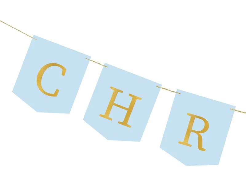 Baner ''Chrzest Święty'' 2m jasny niebieski