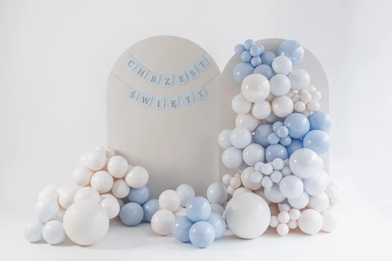 Baner ''Chrzest Święty'' 2m, jasny niebieski