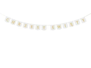 Baner ''Chrzest Święty'' 2 m biały