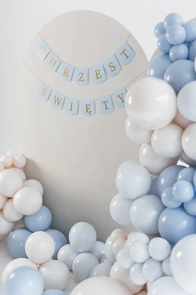 Baner ''Chrzest Święty'' 2 m, jasny niebieski