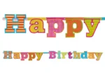 Baner Happy Birthday 16 x 166 cm