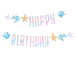 Baner Happy Birthday Ocean 240x17 cm