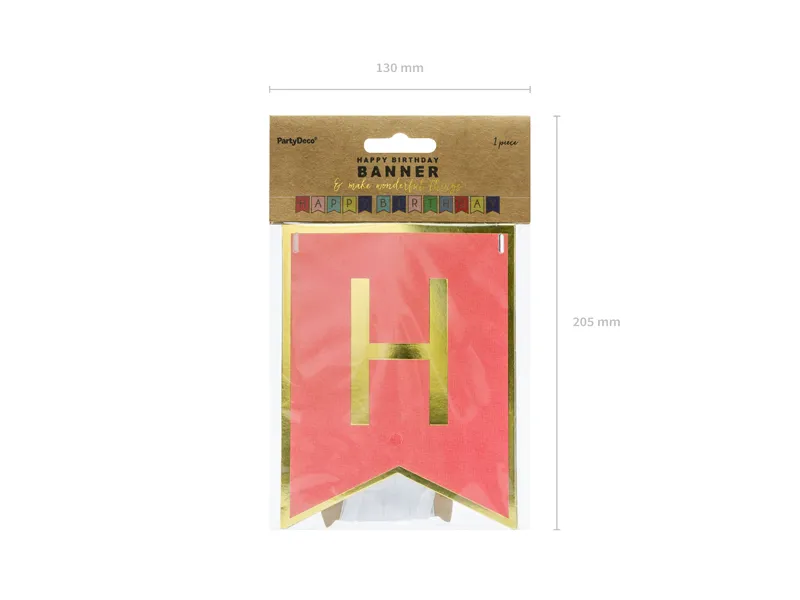 Baner Happy Birthday mix 15 x 175cm