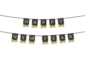 Baner Happy New Year 135x16.5 cm