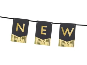 Baner Happy New Year 135x16.5cm