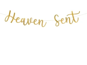 Baner Heaven Sent złoty 14.5x85 cm