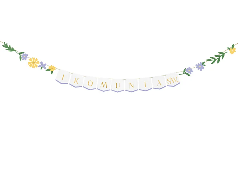Baner I Komunia Św. mix 300x13 cm