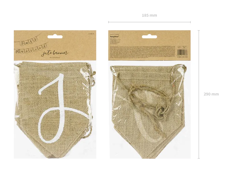 Baner Just married, 23x185 cm